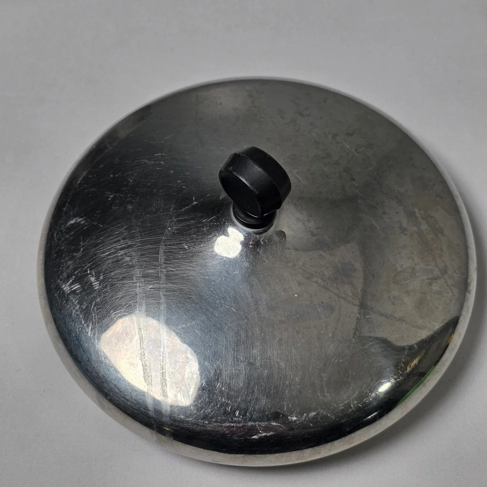 Farberware Saucepan Vintage 3qt Silver Aluminum Clad Stainless‎ Steel w/ Lid USA